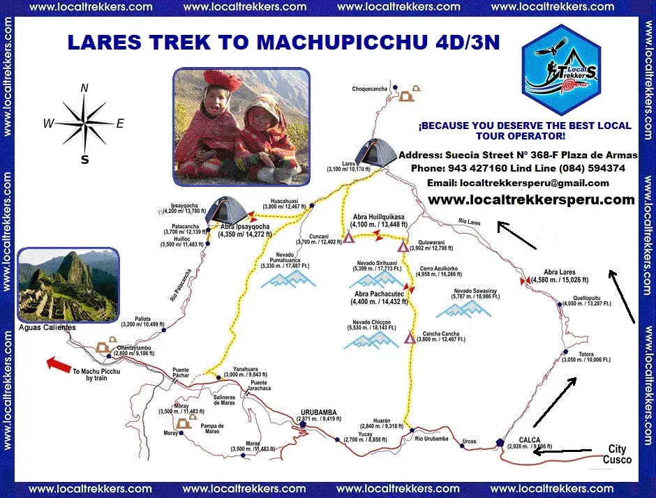 Lares Trek a Machu Picchu 4 días y 3 noches - Local Trekkers Perú - Local Trekkers Peru