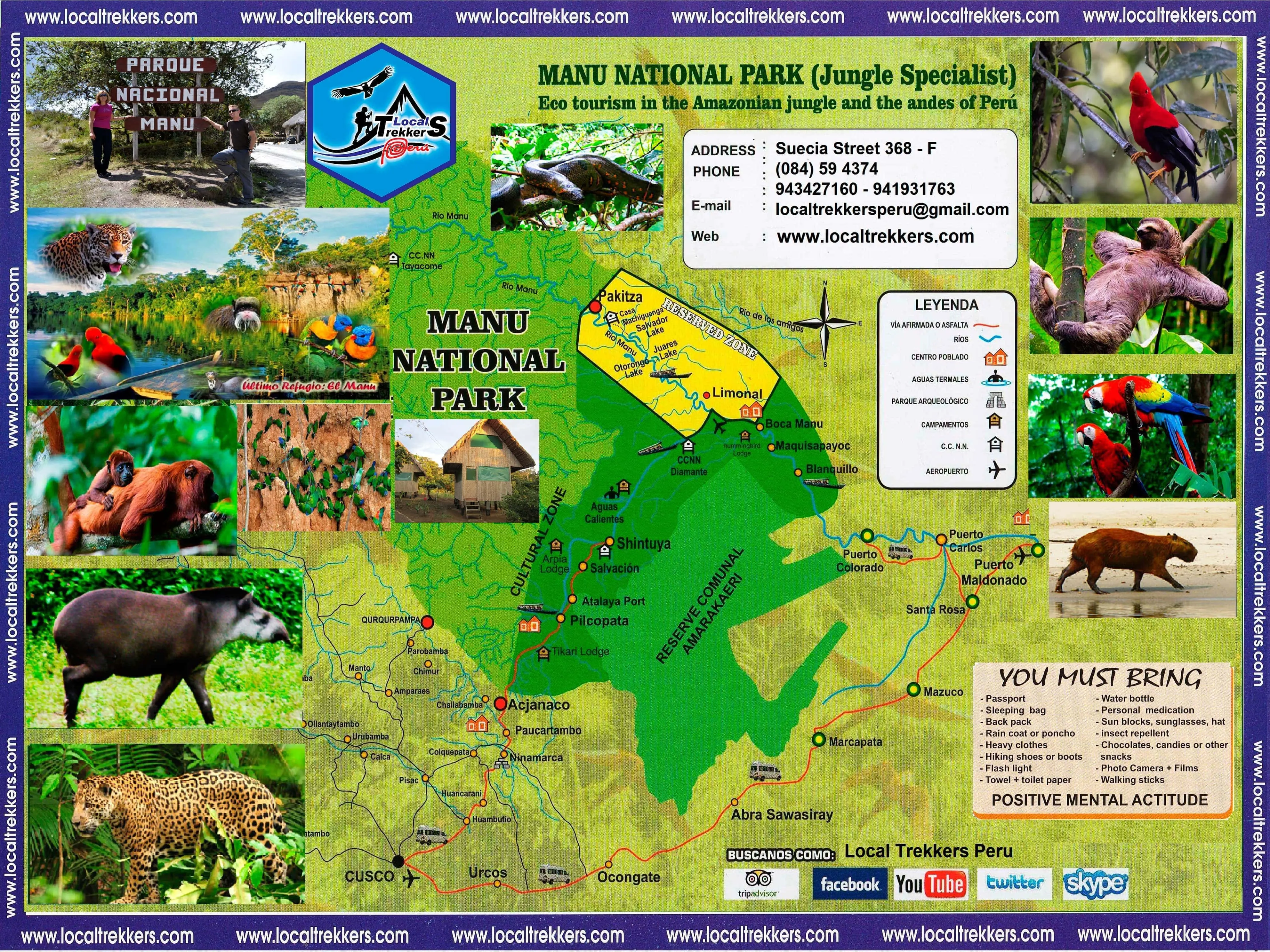 Zone Réservée de Manu 6 jours et 5 nuits - Local Trekkers Pérou - Local Trekkers Peru 