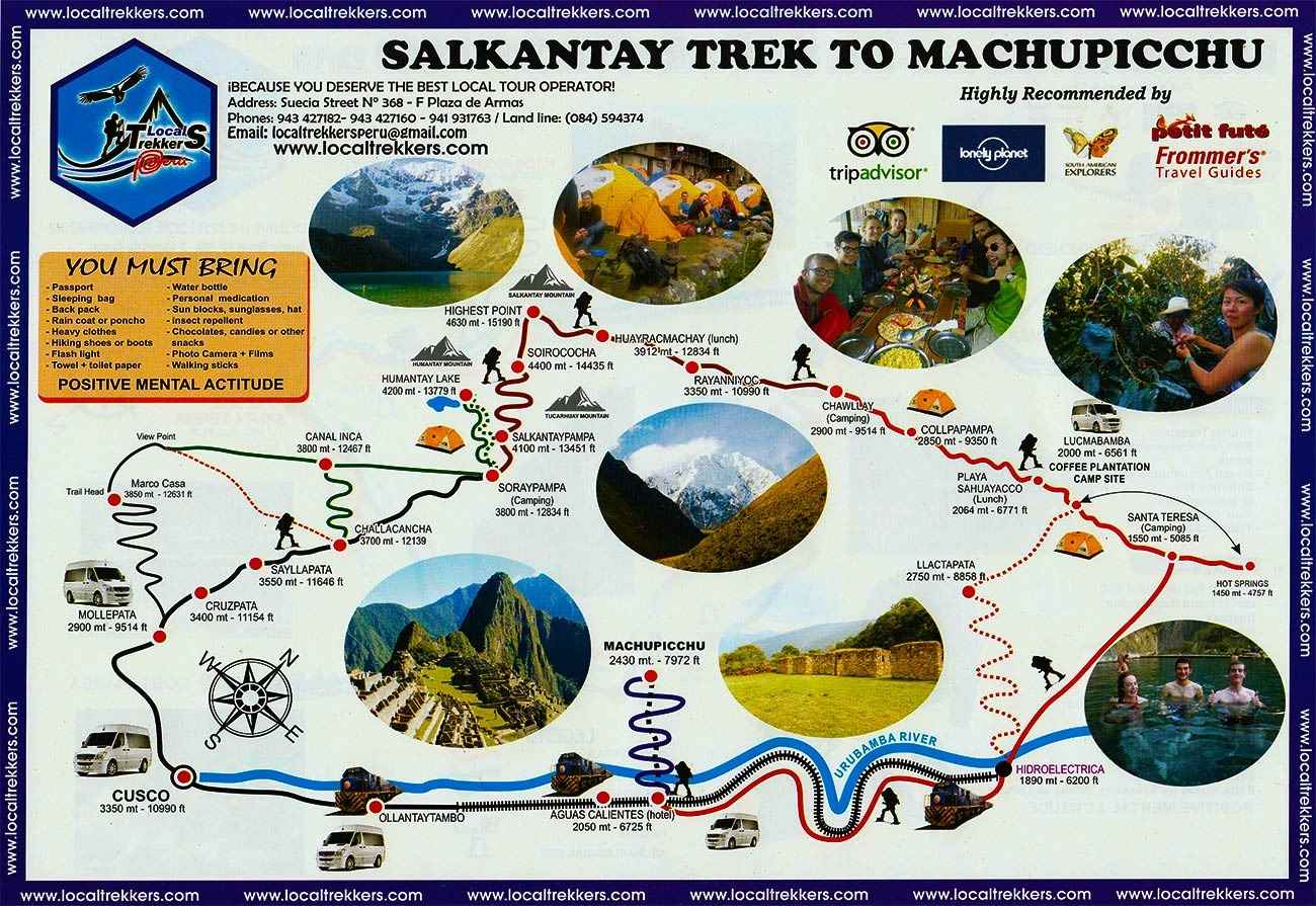 Camino Salkantay a Machu Picchu a Bajo Costo 4 Días y 3 noches - Local Trekkers Perú - Local Trekkers Peru 