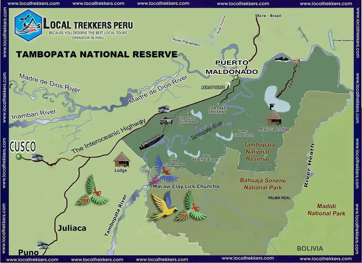 Reserva Nacional de Tambopata 2 días y 1 noche - Porque te mereces el mejor operador turístico local en Perú - Local Trekkers Peru